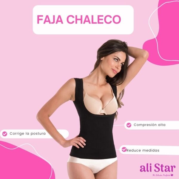 Faja Body Lady Camiseta Control Senos Libres Chaleco